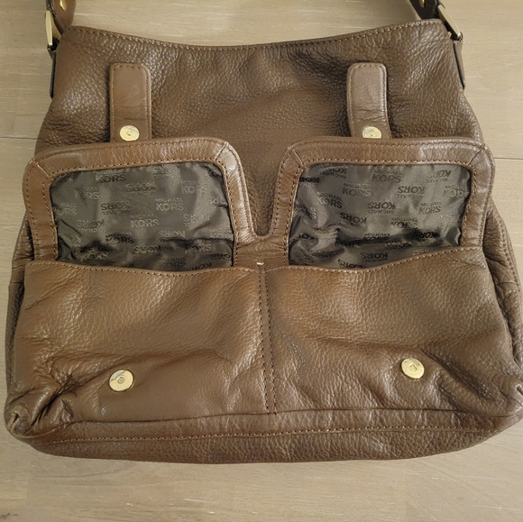 Michael Kors Brown Leather Shoulder Bag - Picture 7 of 16